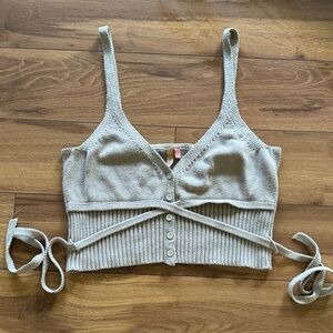 PILCRO Tan Sweater Tank L